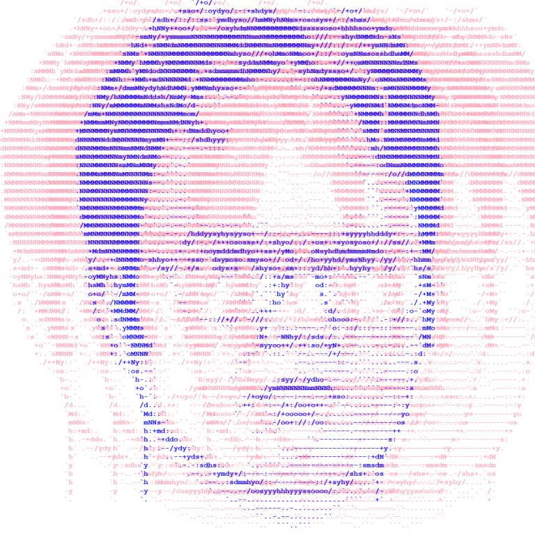 Dwight Schrute ASCII art portrait, Pam’s “summer project”, Damien ELLIOTT